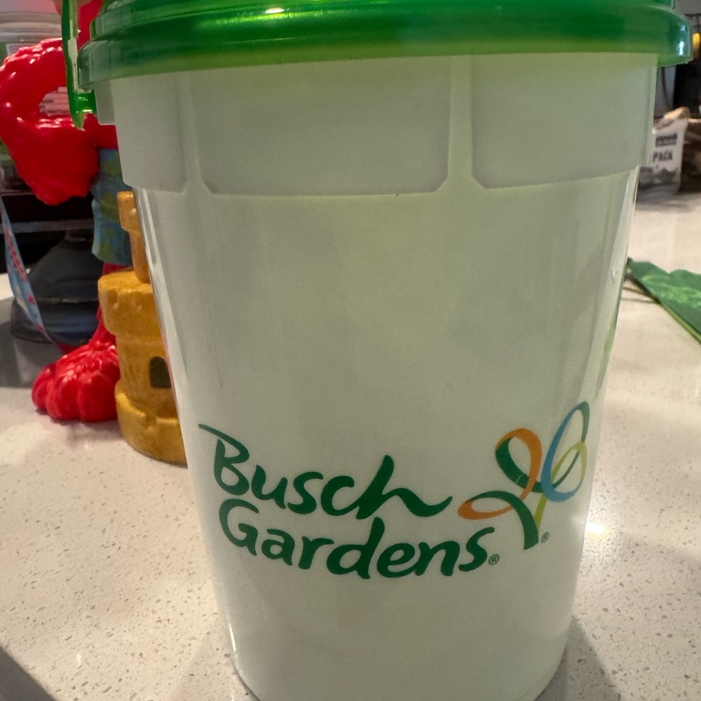 Busch Gardens Souvenir Cup with Green Lid